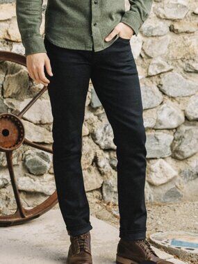 Hiroshi Kato THE PEN SLIM - BLACK RAW 10.5 OZ SELVEDGE SIZE 30 NWT$ 248